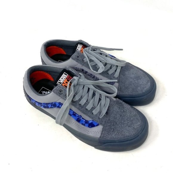 VANS x Rokit Old Skool 36 DX Shoes Suede Gray Low For Women Sneakers VN0000SRBKU - Picture 4 of 10